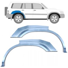 Sidovägg hjulhuskant för Nissan Patrol Y61 GY61 1997-2009 / Vänster+Höger / Set 10283