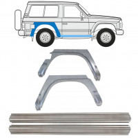 Tröskelplåt + sidovägg hjulhuskant för Nissan Patrol 1990-1997 / Set 11542