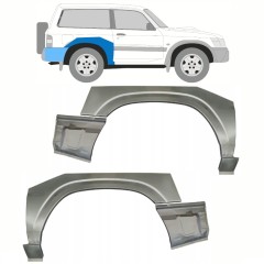 Sidovägg hjulhuskant för Nissan Patrol Y61 GY61 1997-2009 / Set 10800
