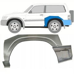 Sidovägg hjulhuskant för Nissan Patrol Y61 GY61 1997-2009 / Vänster / Set 10799