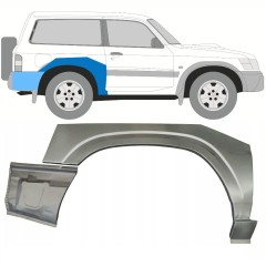 Sidovägg hjulhuskant för Nissan Patrol Y61 GY61 1997-2009 / Höger / Set 10798