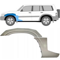 Reparationspanel till framskärm för Nissan Patrol Y61 GY61 1997-2009 / Vänster / Set 10033