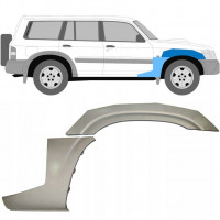 Reparationspanel till framskärm för Nissan Patrol 1997-2009 / Höger / Set 10032