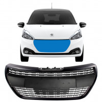 Svart grill för Peugeot 208 2015-2019 ALLURE 7537