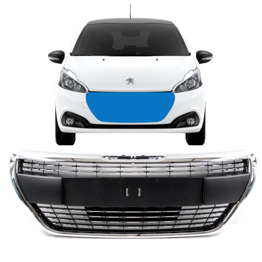 Grill För Peugeot 208 2015-2019 Allure 7507