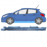 Tröskelplåt reparationspanel för Peugeot 208 2012-2019 / Vänster 11618