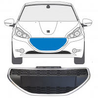 Grill för Peugeot 208 2012-2015 9810