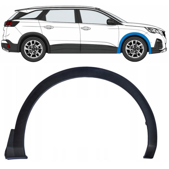 Prydnads Skyddslist skärm för Peugeot 3008 2016-2024 / Höger 17031