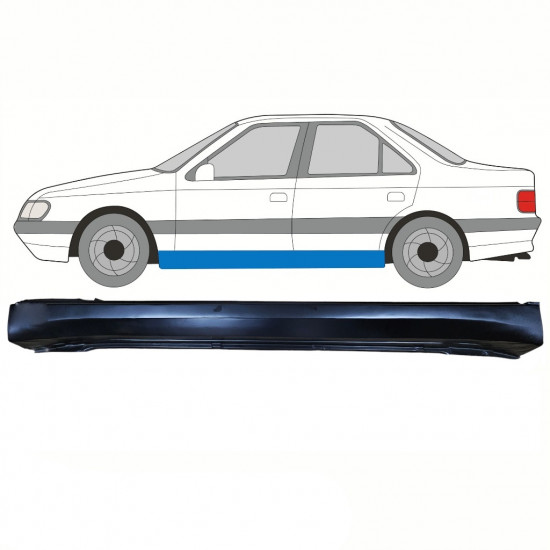 Tröskelplåt reparationspanel för Peugeot 405 1987-1996 / Vänster 10779