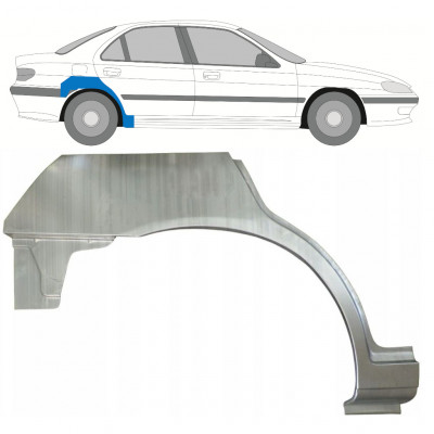 Sidovägg hjulhuskant för Peugeot 406 1995-2005 / Höger 9336