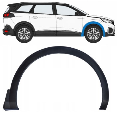 Prydnads Skyddslist skärm för Peugeot 5008 2017-2024 / Höger 17035
