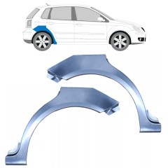 Sidovägg hjulhuskant för Volkswagen Polo 2001-2009 / Vänster+Höger / Set 9222