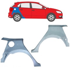 Sidovägg hjulhuskant för Volkswagen Polo 2009-2017 / Vänster+Höger / Set 12670