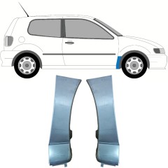 Reparationspanel till framskärm för Volkswagen Polo 1994-1999 / Vänster+Höger / Set 10264