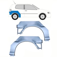 Sidovägg hjulhuskant för Volkswagen Polo 1994-1999 / Vänster+Höger / Set 10193