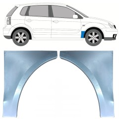 Reparationspanel till framskärm för Volkswagen Polo 2001-2009 / Vänster+Höger / Set 9733
