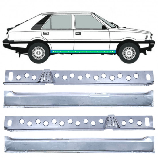 Reparationspanel för inre och yttre tröskel för FSO Polonez 1978-2002 / Set 12539