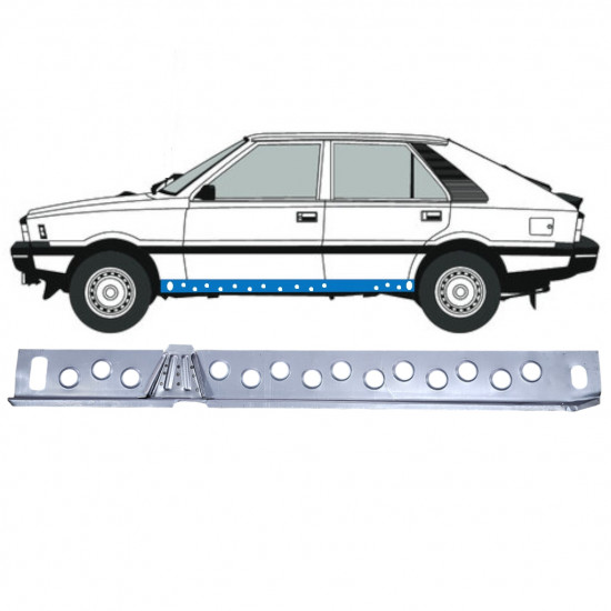 Inre tröskel reparationspanel för FSO Polonez 1978-2002 / Vänster 12535