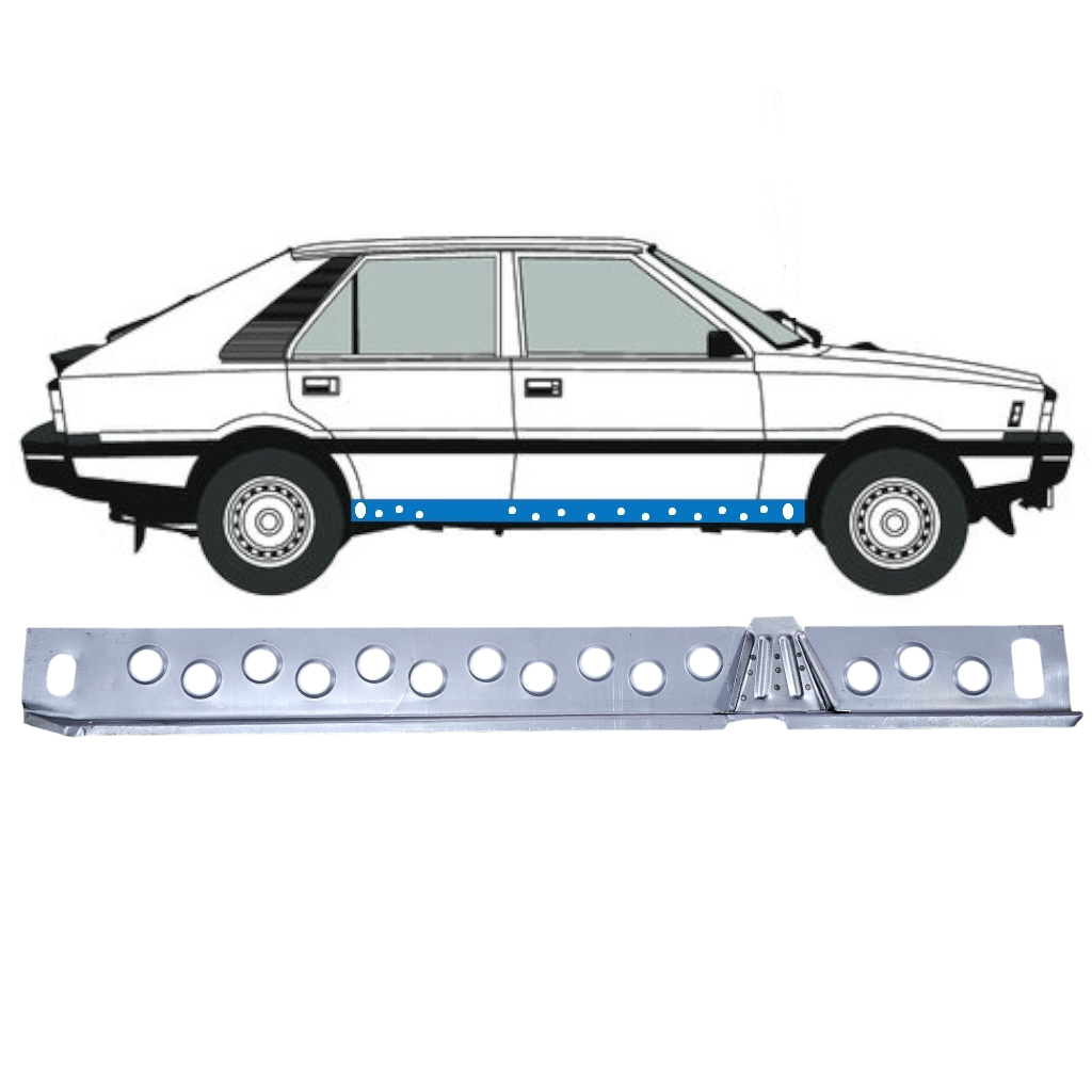 Inre tröskel reparationspanel för FSO Polonez 1978-2002 / Höger 12534