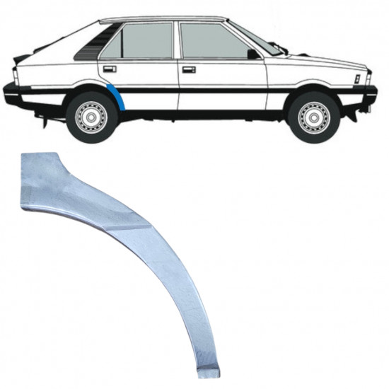 Sidovägg hjulhuskant för FSO Polonez 1978-2002 / Höger 12601