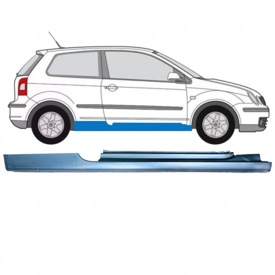Tröskelplåt för Volkswagen Polo 2001-2009 / Höger 12856