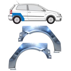 Sidovägg hjulhuskant för Volkswagen Polo 2001-2009 / Vänster+Höger / Set 16261