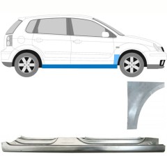 Tröskel + fram skärm reparationspanel för Volkswagen Polo 2001-2009 / Höger / Set 8729