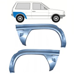 Sidovägg hjulhuskant för Volkswagen Polo 1981-1994 / Vänster+Höger / Set 10462