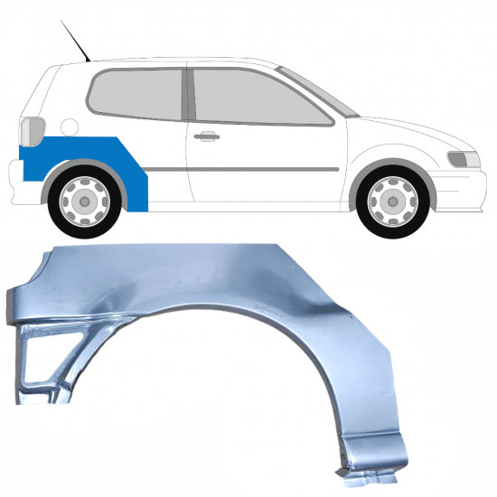 VW POLO 1994-1999 BAKRE VINGE / HÖGER