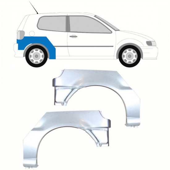 VW POLO 1994-1999 BAKRE VINGE / UPPSÄTTNING