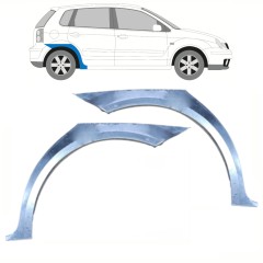 Sidovägg hjulhuskant för Volkswagen Polo 2001-2009 / Vänster+Höger / Set 10132