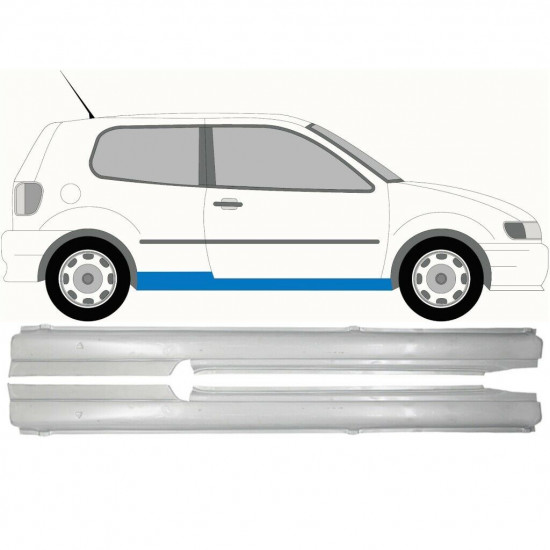 Tröskelplåt reparationspanel för VW Polo 1994-1999 / Vänster+Höger / Set 9398