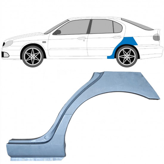 Sidovägg hjulhuskant för Nissan Primera 1996-2001 / Vänster 6843