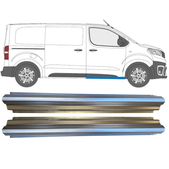 Reparationspanel för dörrtröskel för Fiat Scudo 2022- / Vänster = Höger (symmetrisk) / Set 15141