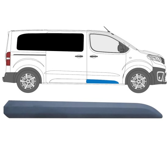 Främre dörrlister för Toyota Proace Verso 2016- / Höger 14892 Främre dörrlister för Toyota Proace Verso 2016- / Höger 14892