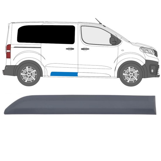 Prydnadslist skjutdörr för Toyota Proace Verso 2016- / Höger 14894 Prydnadslist skjutdörr för Toyota Proace Verso 2016- / Höger 14894