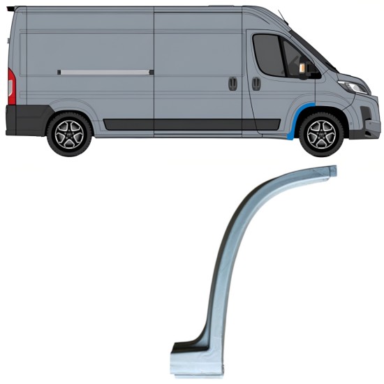 Framre hjulhus reparationspanel för Toyota Proace Max 2024- / Höger 16835