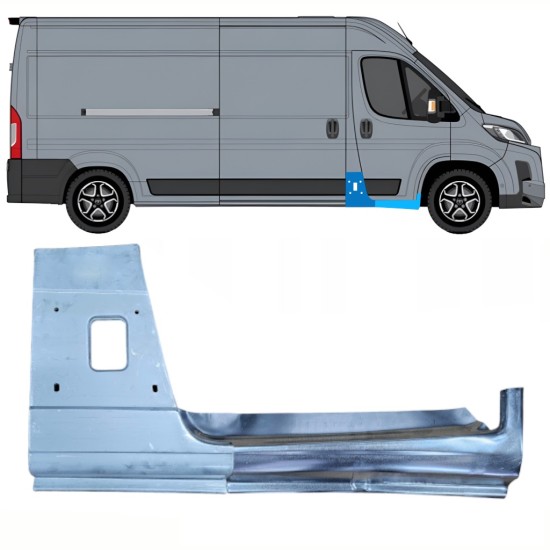 Reparationspanel för stolpe + tröskelplåt reparationspanel för Toyota Proace Max 2024- / Höger 16732