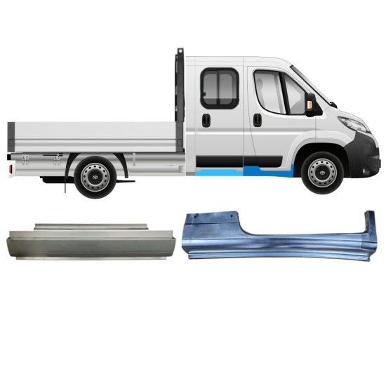 Reparationspanel set för Toyota Proace Max 2024- / Höger 16682