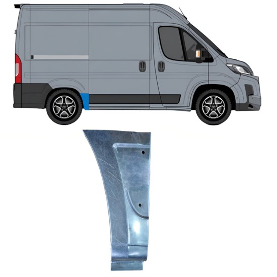Sidovägg hjulhuskant