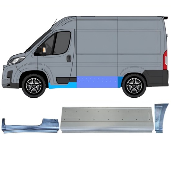 Reparationspanel set för Toyota Proace Max 2024- / Vänster 16743