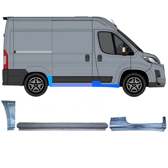 Reparationspanel set för Toyota Proace Max 2024- / Höger 16759