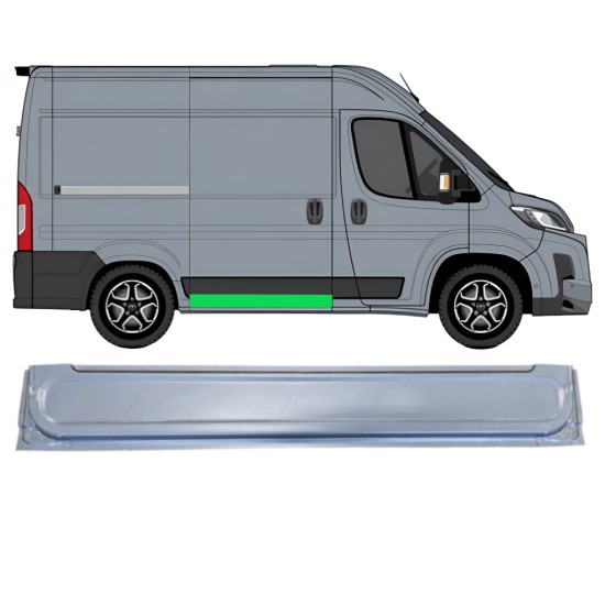 Skjutdörr reparationspanel inre för Toyota Proace Max 2024- / Höger 16632