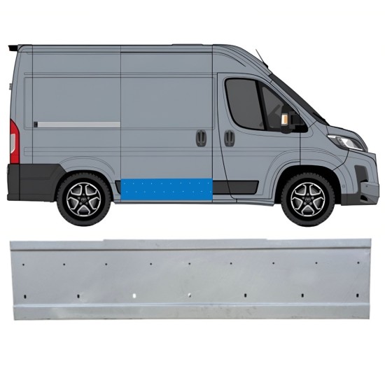 Skjutdörr reparationspanel för Toyota Proace Max 2024- / Höger 16702