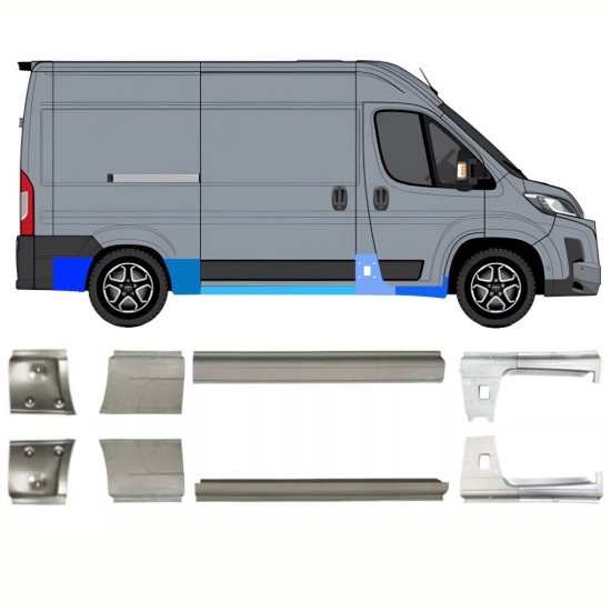 Reparationspanel set för Toyota Proace Max 2024- / Vänster+Höger 16714
