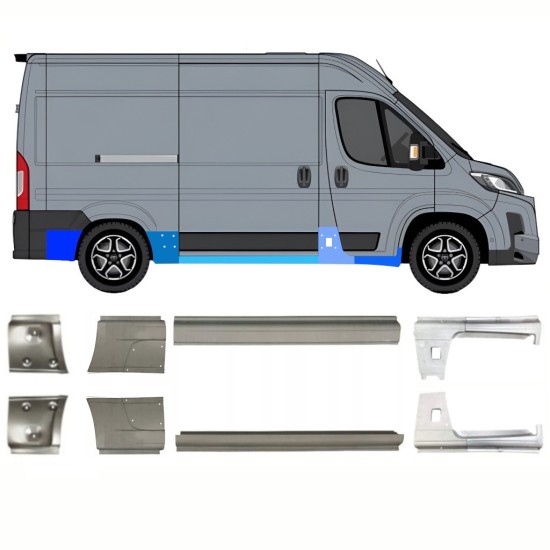 Reparationspanel set för Toyota Proace Max 2024- / Vänster+Höger 16713