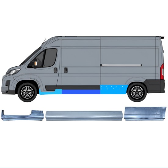 Reparationspanel set för Toyota Proace Max 2024- / Vänster 16754