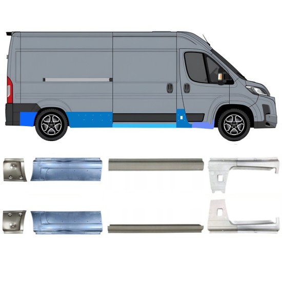 Reparationspanel set för Toyota Proace Max 2024- / Vänster+Höger 16709
