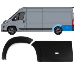 Set med bakre hjulhuslister för Toyota Proace Max 2024- / Vänster 15892