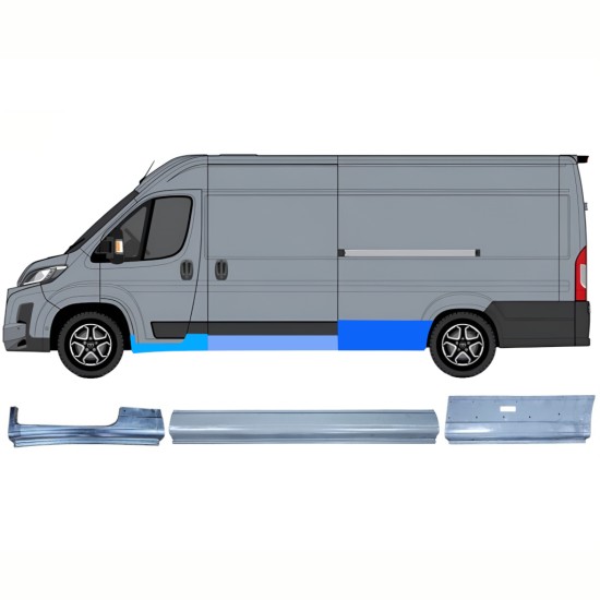 Reparationspanel set för Toyota Proace Max 2024- / Vänster 16755